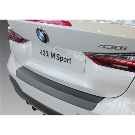 Protection de seuil arrière (ABS) sur mesure pour BMW G22 Série-4 Coupé 'M' Sport & M4 2020- Noir