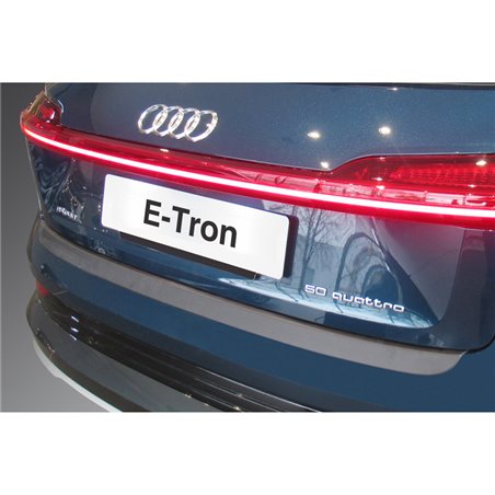 Protection de seuil arrière (ABS) sur mesure pour Audi E-Tron 2018- Noir