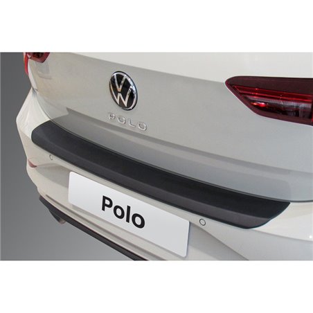 Protection de seuil arrière (ABS) sur mesure pour Volkswagen Polo VI 5-portes Facelift 2021- Noir