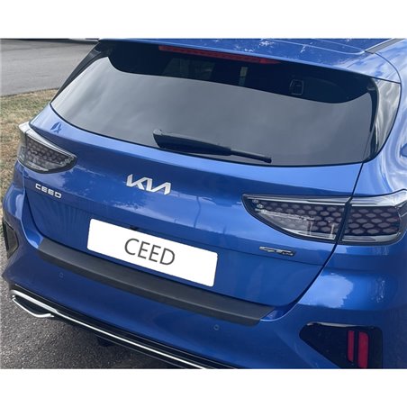 Protection de seuil arrière (ABS) sur mesure pour Kia Cee'd (CD) HB Facelift 10/2021- Noir