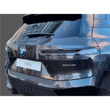 Protection de seuil arrière (ABS) sur mesure pour BMW iX (I20) incl. 'M' Sport & 'M' 2022- Noir