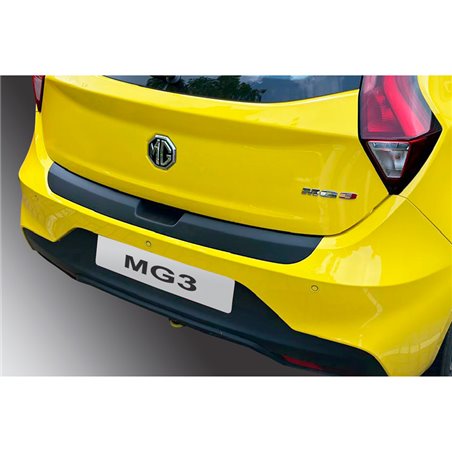 Protection de seuil arrière (ABS) sur mesure pour MG 3 Facelift 2018-2023 Noir