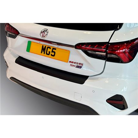 Protection de seuil arrière (ABS) sur mesure pour MG 5 SW EV Facelift 2023- Noir