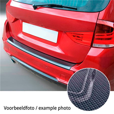 Protection de seuil arrière (ABS) sur mesure pour MG 5 SW EV Facelift 2023- Aspect carbone