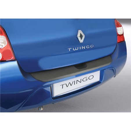 Protection de seuil arrière (ABS) sur mesure pour Renault Twingo II 2007-2012 Noir