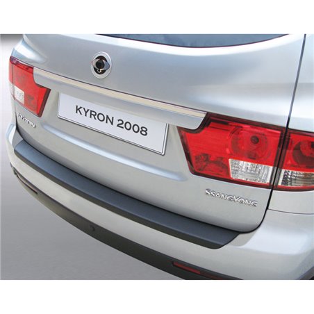 Protection de seuil arrière (ABS) sur mesure pour SsangYong Kyron 2008- Noir