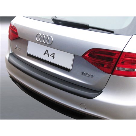 Protection de seuil arrière (ABS) sur mesure pour Audi A4 Avant 2008-2012 Noir