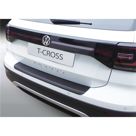 Protection de seuil arrière (ABS) sur mesure pour Volkswagen T-Cross 2019-06/2024 Noir