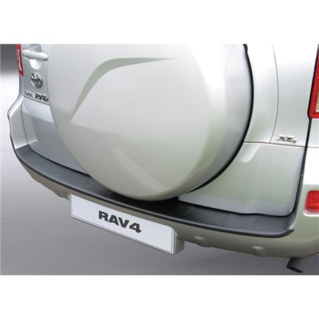 Protection de seuil arrière (ABS) sur mesure pour Toyota RAV 4 2006-2007 excl. T180/XT-R Noir