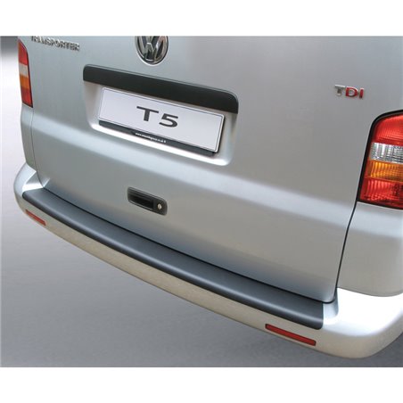 Protection de seuil arrière (ABS) sur mesure pour Volkswagen Transporter T5 2003-2012 Noir