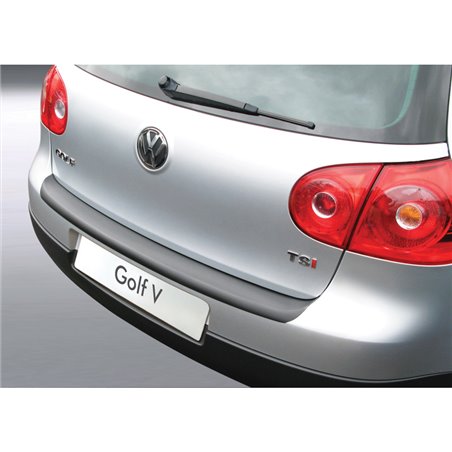 Protection de seuil arrière (ABS) sur mesure pour Volkswagen Golf V 3/5 portes Noir