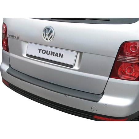 Protection de seuil arrière (ABS) sur mesure pour Volkswagen Touran 2003-2010 Noir