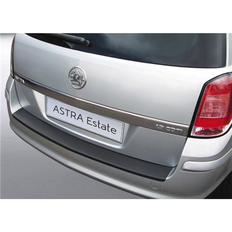 Protection de seuil arrière (ABS) sur mesure pour Opel Astra H Wagon Noir