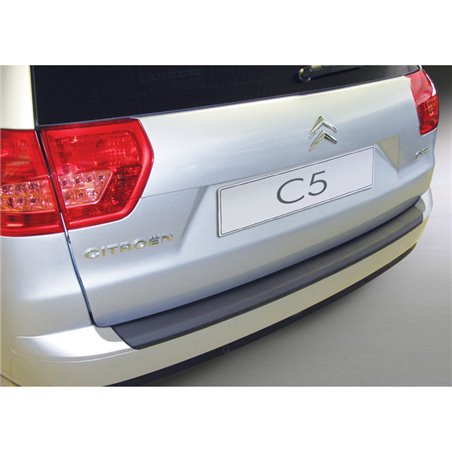 Protection de seuil arrière (ABS) sur mesure pour Citroën C5 Tourer 2008-2017 Noir