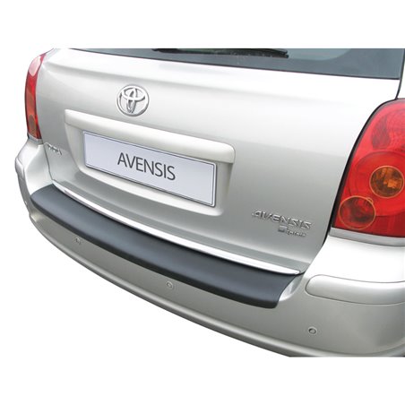 Protection de seuil arrière (ABS) sur mesure pour Toyota Avensis Kombi 2003-2009 Noir