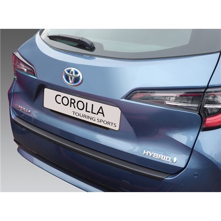 Protection de seuil arrière (ABS) sur mesure pour Toyota Corolla Touring Sports 2019- Noir