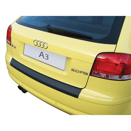 Protection de seuil arrière (ABS) sur mesure pour Audi A3 8P 3 portes 2003-2008 Noir