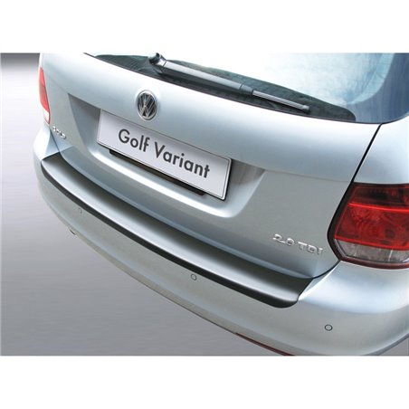 Protection de seuil arrière (ABS) sur mesure pour Volkswagen Golf VI Variant 2009-2013 Noir