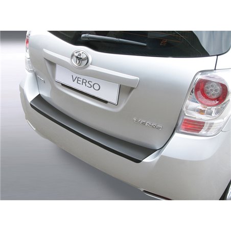 Protection de seuil arrière (ABS) sur mesure pour Toyota Verso 2009-2013 Noir