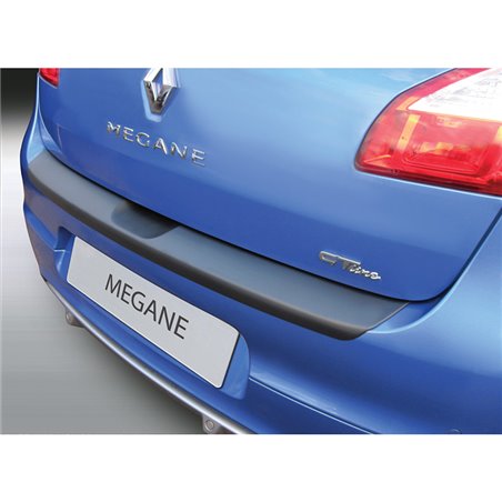 Protection de seuil arrière (ABS) sur mesure pour Renault Megane III HB 5 portes 2008-2016 Noir