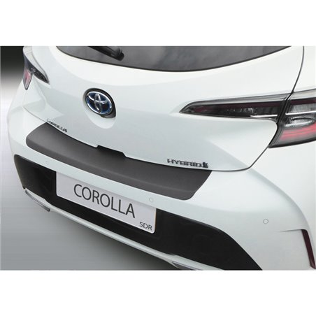 Protection de seuil arrière (ABS) sur mesure pour Toyota Corolla HB 5-portes 2019- Noir