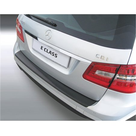 Protection de seuil arrière (ABS) sur mesure pour Mercedes Classe-E W212 Kombi 2009-2013 Noir