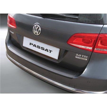 Protection de seuil arrière (ABS) sur mesure pour Volkswagen Passat 3C Variant Facelift 2011-2014 (excl. Alltrack) Noir