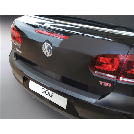 Protection de seuil arrière (ABS) sur mesure pour Volkswagen Golf VI Cabrio 2011- Noir