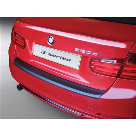 Protection de seuil arrière (ABS) sur mesure pour BMW Série 3 F30 4 portes 2012-2019 Noir