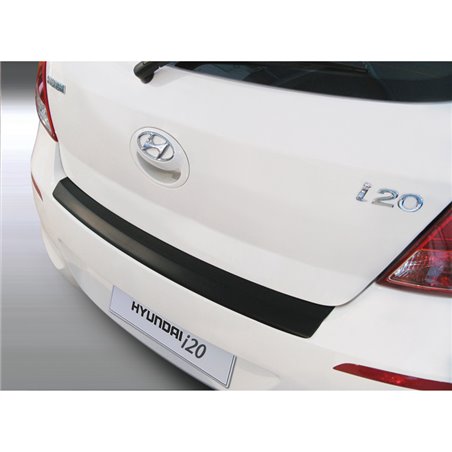 Protection de seuil arrière (ABS) sur mesure pour Hyundai i20 3/5 portes 2012-2014 Noir