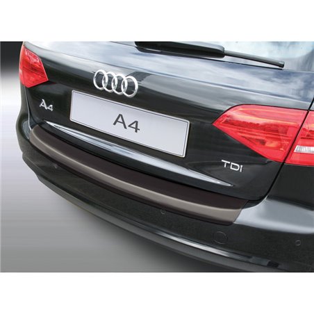 Protection de seuil arrière (ABS) sur mesure pour Audi A4 Avant 2012-2015 (excl. S4) Noir