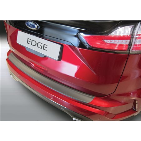 Protection de seuil arrière (ABS) sur mesure pour Ford Edge 10/2018- Noir