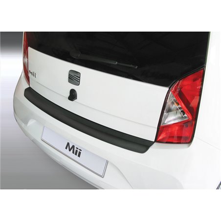 Protection de seuil arrière (ABS) sur mesure pour Seat MII 2012-2019 Noir