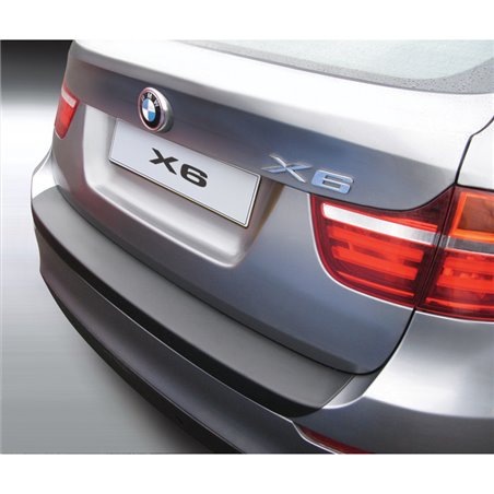 Protection de seuil arrière (ABS) sur mesure pour BMW X6 E71 2012-2014 Noir