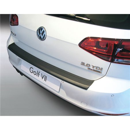 Protection de seuil arrière (ABS) sur mesure pour Volkswagen Golf MK VII 3/5 portes 2013-2019 Noir