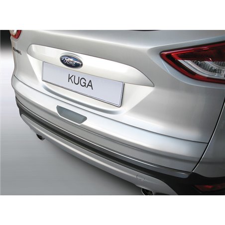 Protection de seuil arrière (ABS) sur mesure pour Ford Kuga Mk2 2013-2019 Noir