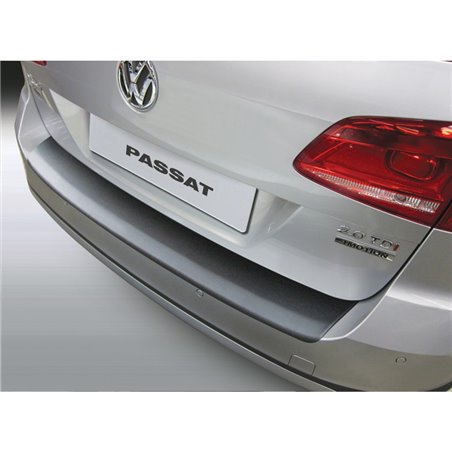 Protection de seuil arrière (ABS) sur mesure pour Volkswagen Passat 3C Variant Alltrack 2011-2014 Noir