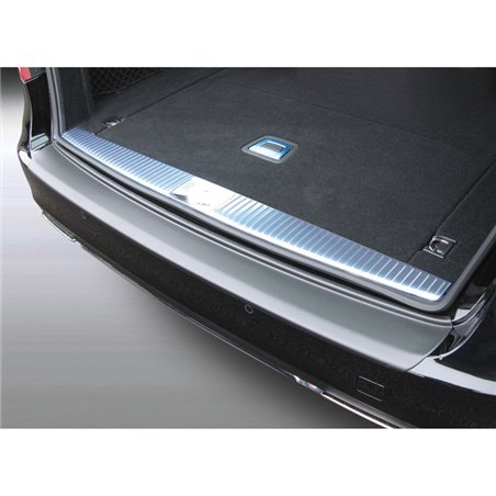 Protection de seuil arrière (ABS) sur mesure pour Mercedes Classe-E Kombi W212 2013-2016 Noir