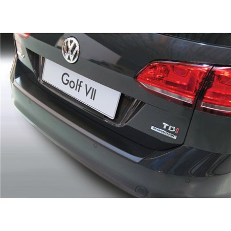 Protection de seuil arrière (ABS) sur mesure pour Volkswagen Golf VII Variant 2013-2017 (incl. GTI & R) Noir