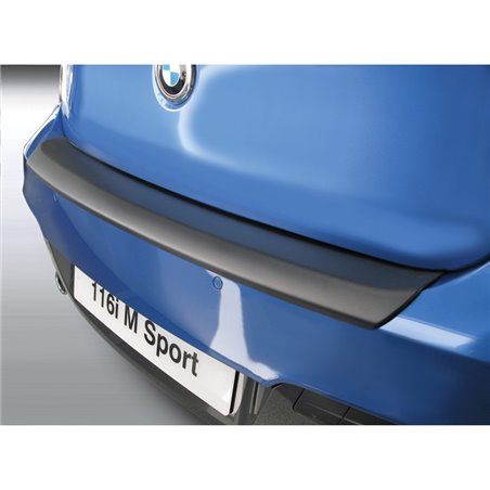 Protection de seuil arrière (ABS) sur mesure pour BMW Série 1 F20/F21 3/5 portes 'M-Sport' 2011-2015 Noir