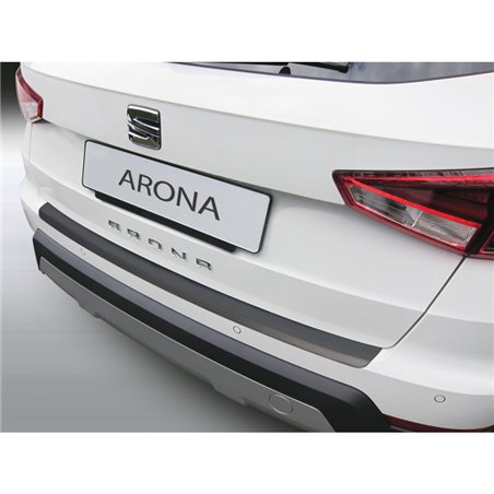 Protection de seuil arrière (ABS) sur mesure pour Seat Arona 2017- Noir