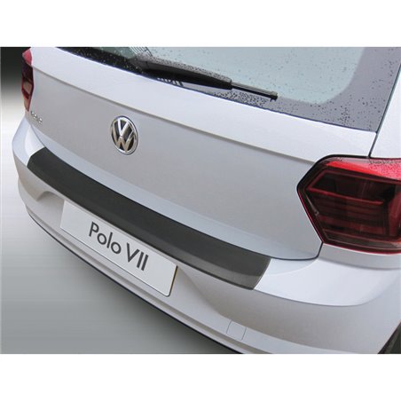 Protection de seuil arrière (ABS) sur mesure pour Volkswagen Polo VI 5-portes 2017-2021 Noir