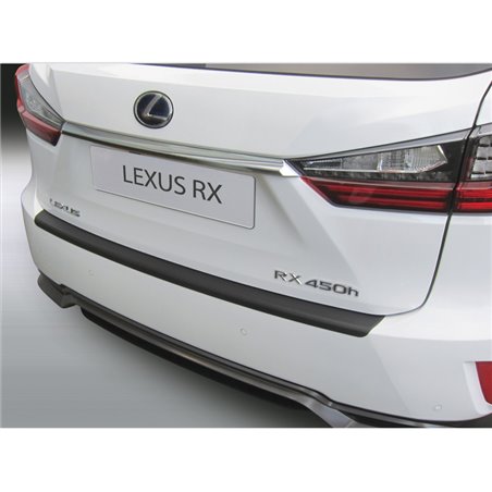 Protection de seuil arrière (ABS) sur mesure pour Lexus RX200t/350/450h 2016-2019 Noir