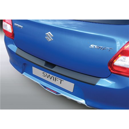 Protection de seuil arrière (ABS) sur mesure pour Suzuki Swift 6/2017- Noir