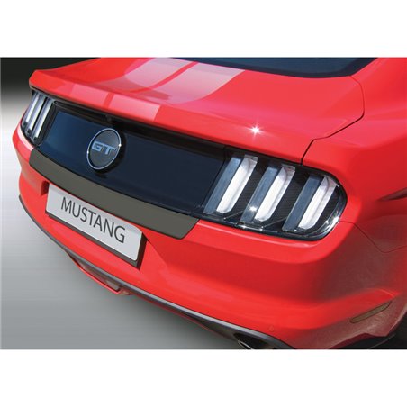 Protection de seuil arrière (ABS) sur mesure pour Ford Mustang 2015- 'Small' Noir