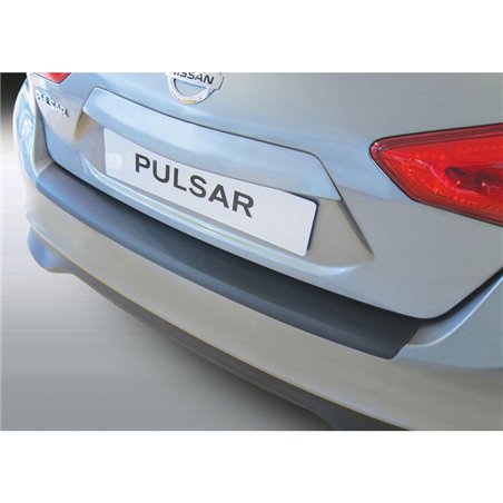 Protection de seuil arrière (ABS) sur mesure pour Nissan Pulsar 2014-2018 Noir