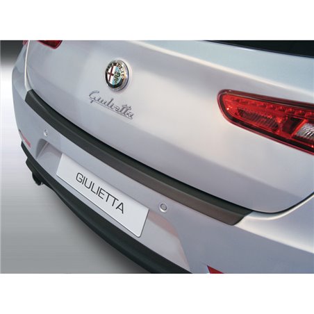 Protection de seuil arrière (ABS) sur mesure pour Alfa Romeo Giulietta 5/2010- Noir