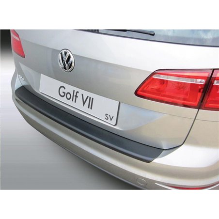 Protection de seuil arrière (ABS) sur mesure pour Volkswagen Golf VII Sportsvan 2014-2020 Noir