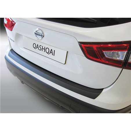 Protection de seuil arrière (ABS) sur mesure pour Nissan Qashqai 3/2014-7/2017 Noir