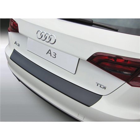 Protection de seuil arrière (ABS) sur mesure pour Audi A3 8V Sportback 6/2012-4/2016 Noir